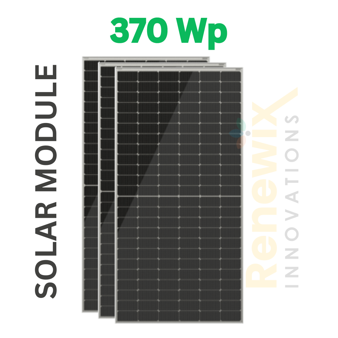 Adani Monocrystalline 370 Watt 30 V Solar Panel With 10 year Manufacturing Defect, 25 year